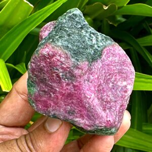 Natural Ruby Zoisite Specimen: Untreated Red & Green Crystal Natural Ruby Zoisite Specimen: Untreated Red & Green Crystal