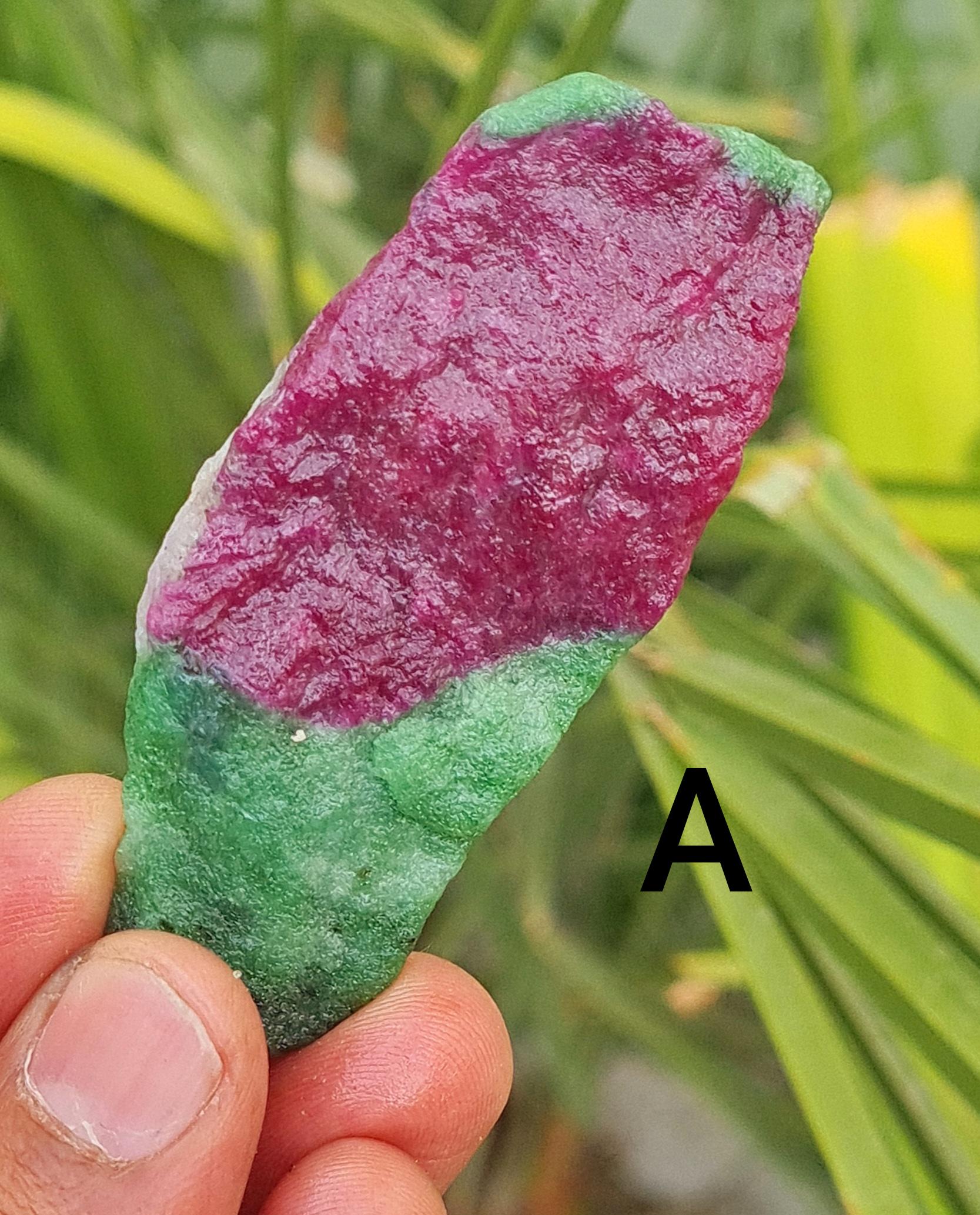 Natural Ruby Zoisite Specimen: Untreated Red And Green Gemstone Natural Ruby Zoisite Specimen: Untreated Red And Green Gemstone