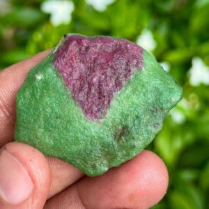 Raw Ruby Zoisite Specimen: 104 Carat Unheated Healing Crystal Raw Ruby Zoisite Specimen: 104 Carat Unheated Healing Crystal