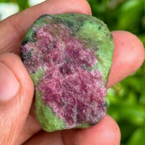 Raw Ruby Zoisite Specimen: 140.5 Carat Unheated Healing Crystal Raw Ruby Zoisite Specimen: 140.5 Carat Unheated Healing Crystal