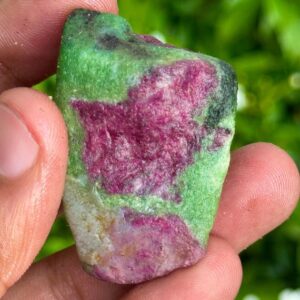 Raw Ruby Zoisite Specimen: 176.5 Carat Unheated Healing Crystal Raw Ruby Zoisite Specimen: 176.5 Carat Unheated Healing Crystal