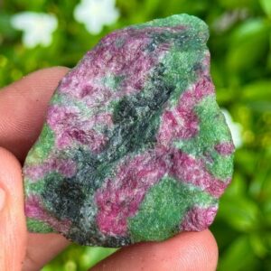 Raw Ruby Zoisite Specimen: 224 Carat Unheated Healing Crystal Raw Ruby Zoisite Specimen: 224 Carat Unheated Healing Crystal
