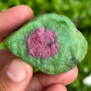 Raw Ruby Zoisite Specimen: 225.5 Carat Unheated Healing Crystal Raw Ruby Zoisite Specimen: 225.5 Carat Unheated Healing Crystal