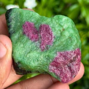 Raw Ruby Zoisite Specimen: 401.5 Carat Unheated Healing Crystal Raw Ruby Zoisite Specimen: 401.5 Carat Unheated Healing Crystal
