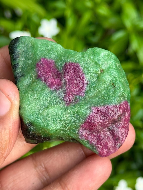 Raw Ruby Zoisite Specimen: 401.5 Carat Unheated Healing Crystal