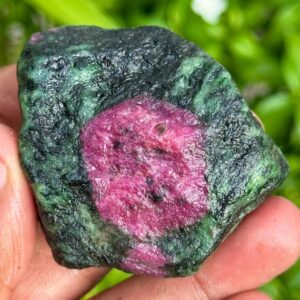 Raw Ruby Zoisite Specimen: 474.5 Carat Unheated Healing Crystal Raw Ruby Zoisite Specimen: 474.5 Carat Unheated Healing Crystal
