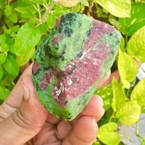 Raw Ruby Zoisite Specimen: Rough Gemstone Chunk (541 Ct, 58x46x36 mm) Raw Ruby Zoisite Specimen: Rough Gemstone Chunk (541 Ct, 58x46x36 mm)