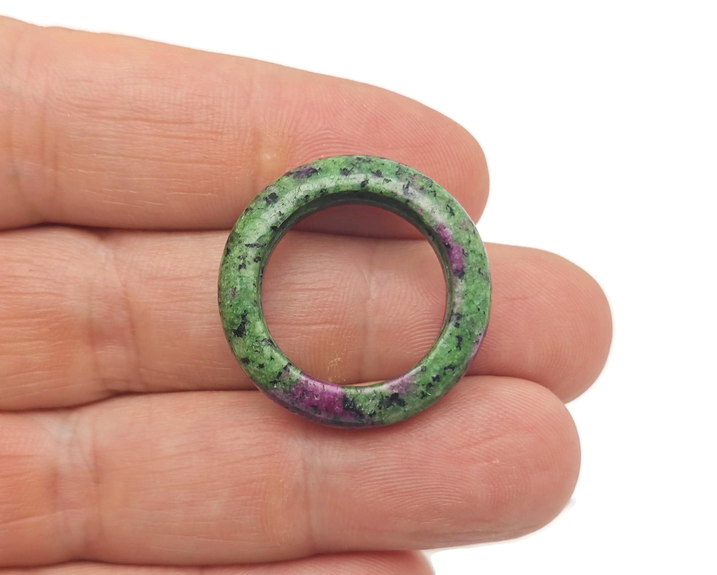 Ruby Zoisite Ring - Crystal Ring – Natural Ruby Zoisite Ring - Jewelry Making Supplies - Gift For Her - Ri1038