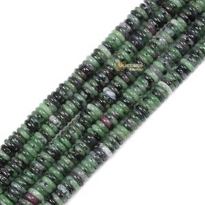 6.2x2mm Green Ruby Zoisite Heishi Disc Rondelle Loose Beads 15.5" 6.2x2mm Green Ruby Zoisite Heishi Disc Rondelle Loose Beads 15.5"
