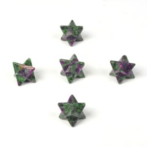 Carved Dyed Green Ruby Zoisite Gemstone Crystal Merkaba Star Energy Healing Sacred Geometry Chakra Stone Carved Dyed Green Ruby Zoisite Gemstone Crystal Merkaba Star Energy Healing Sacred Geometry Chakra Stone