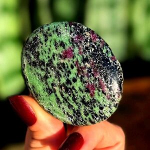 Ruby Zoisite Crystal - (Anyolite) - UV reactive - for enhanced patience and passion -connects mind and heart - Anyolite crystal Ruby Zoisite Crystal - (Anyolite) - UV reactive - for enhanced patience and passion -connects mind and heart - Anyolite crystal