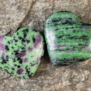 RUBY ZOISITE Crystal Heart - Self Care, Mom Gift, Home Decor, Healing Crystals and Stones, E2173