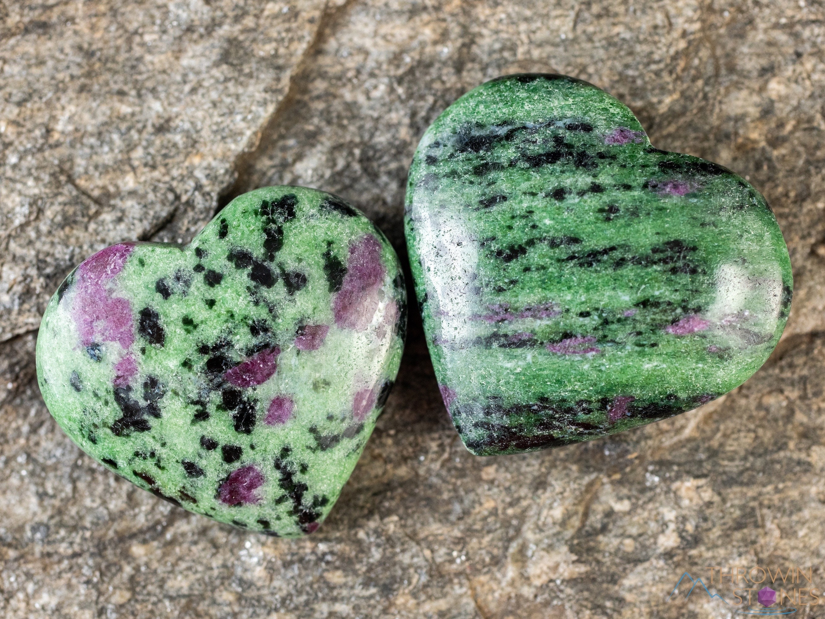Ruby Zoisite Crystal Heart - Self Care, Mom Gift, Home Decor, Healing Crystals And Stones, E2173