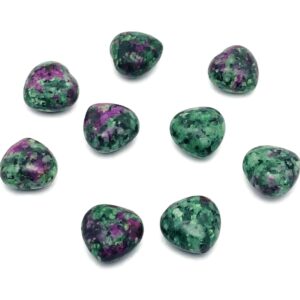 Ruby Zoisite Heart Gemstone – Puffy Heart - Cherry Blossom Heart Crystal - Healing Stones - 15x15x9mm - HE1048 Ruby Zoisite Heart Gemstone – Puffy Heart - Cherry Blossom Heart Crystal - Healing Stones - 15x15x9mm - HE1048