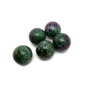 Ruby Zoisite Natural Crystal Sphere – Healing Crystal Balls for Home – 25mm - SP1172 Ruby Zoisite Natural Crystal Sphere – Healing Crystal Balls for Home – 25mm - SP1172