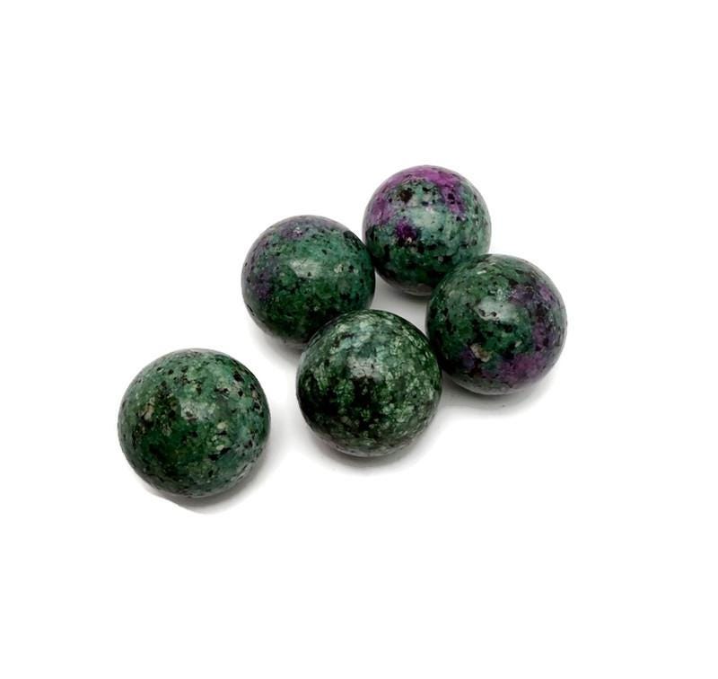 Ruby Zoisite Natural Crystal Sphere – Healing Crystal Balls For Home – 25mm - Sp1172