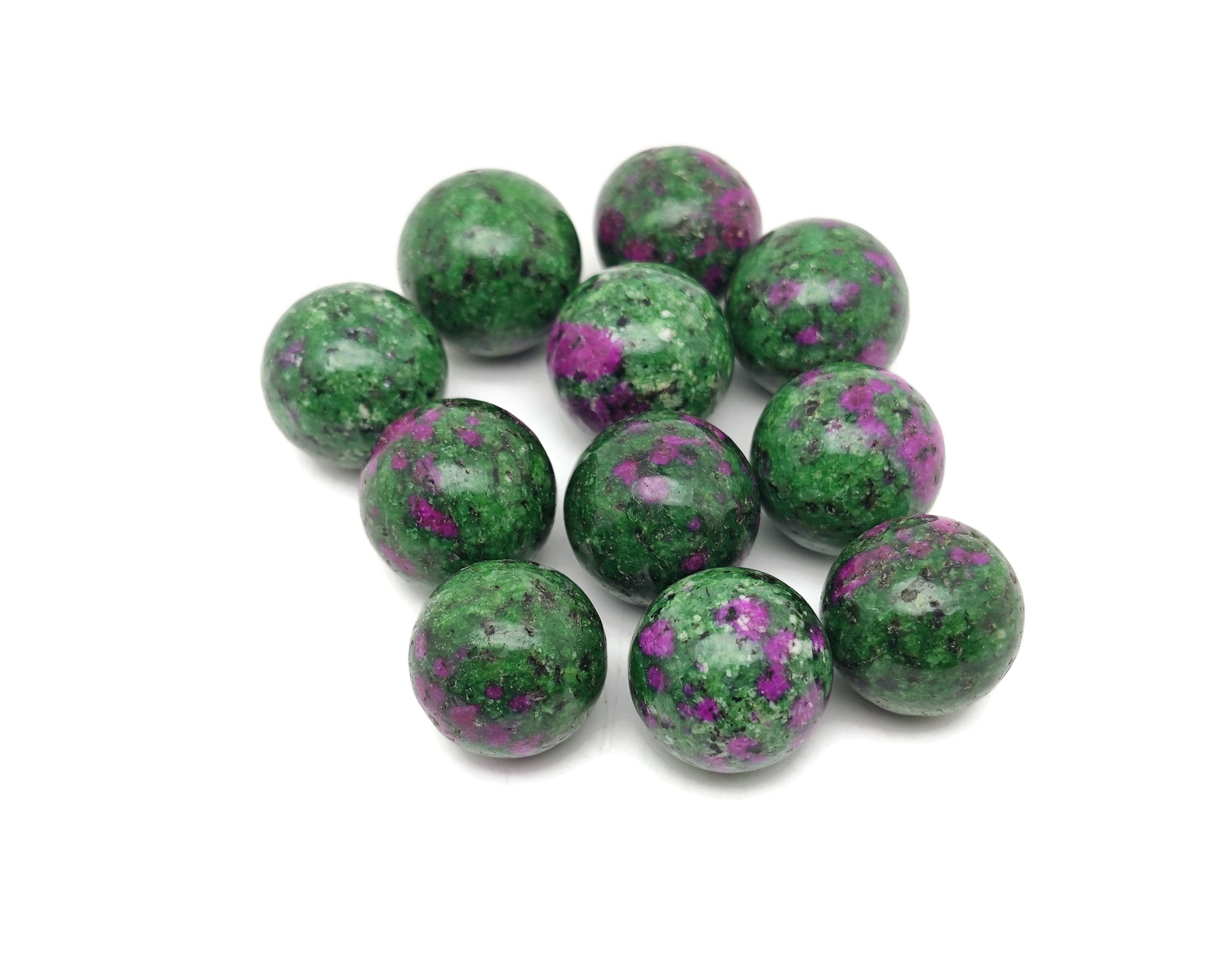 Ruby Zoisite Sphere Gemstone – Crystal Sphere - Healing Stone – Crystal Ball – Crystal Décor – 20mm - Sp1053