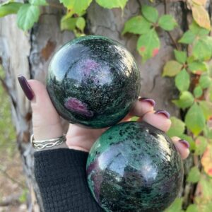 Ruby Zoisite, Ruby Zoisite Sphere, Qty. 1 Ruby Zoisite, Ruby Zoisite Sphere, Qty. 1