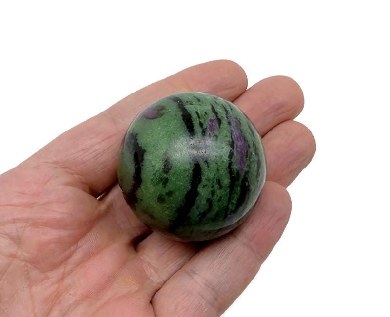 Ruby Zoisite Sphere Stone A++ – Crystal Ball - Healing Crystal Stones – Crystal Décor – 40-50mm - Ba1056