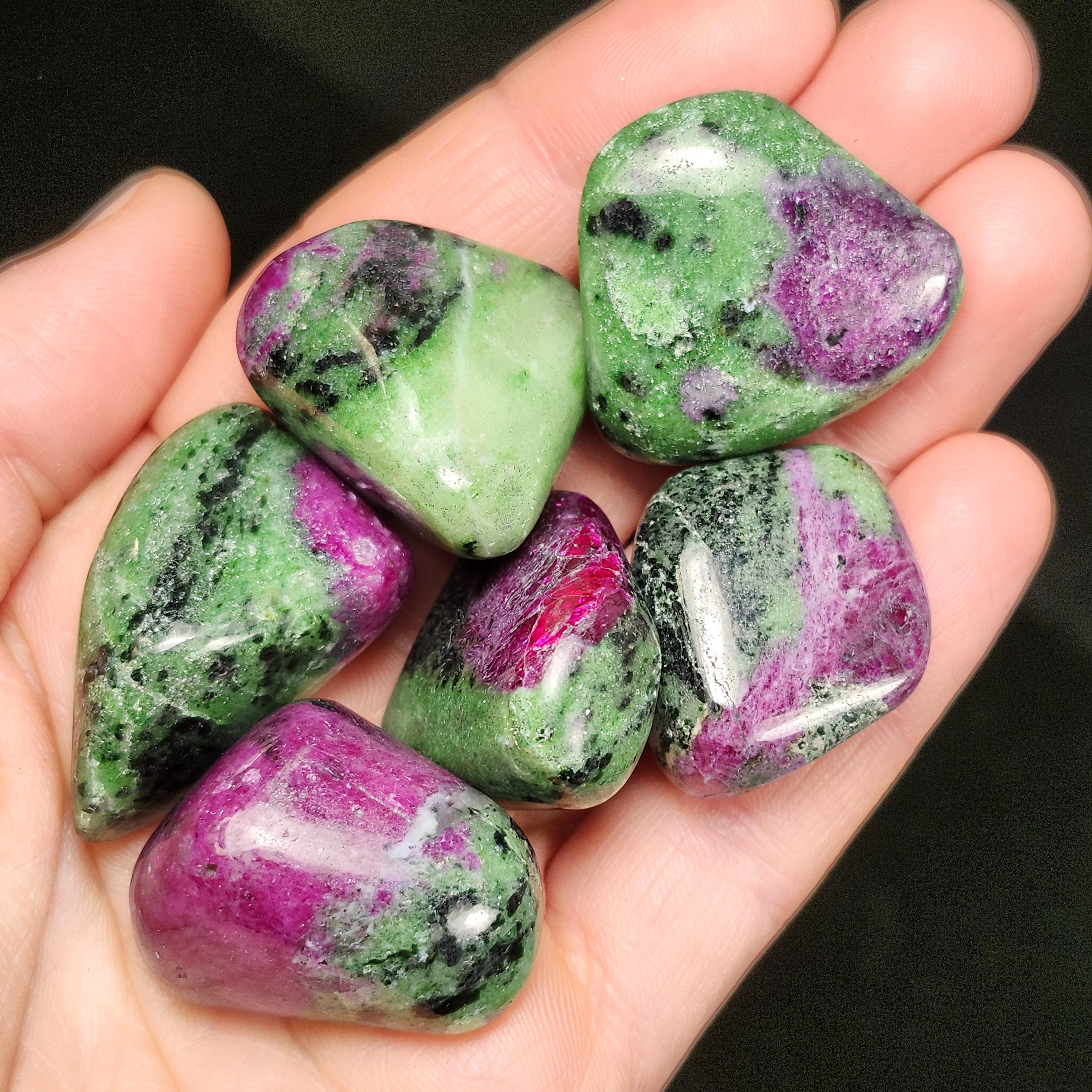 Tumbled Ruby Zoisite Specimen: Uv Reactive Crystal