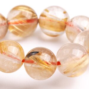 6-7MM Titanium Golden Rutile Quartz Beads Bracelet Grade A Genuine Natural Round Gemstone 7" (119181h-1086) 6-7MM Titanium Golden Rutile Quartz Beads Bracelet Grade A Genuine Natural Round Gemstone 7" (119181h-1086)