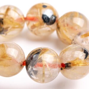 6-7MM Titanium Golden Rutile Quartz Beads Bracelet Grade AA Genuine Natural Round Gemstone 7" (119191h-1099) 6-7MM Titanium Golden Rutile Quartz Beads Bracelet Grade AA Genuine Natural Round Gemstone 7" (119191h-1099)