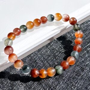 7mm, Certified High Quality Natural Multi-color Rabbit Hair Rutile Quartz Bracelet, Multi Rabbit Hair Quartz Bracelet, 天然满顺彩兔水晶手串 7mm, Certified High Quality Natural Multi-color Rabbit Hair Rutile Quartz Bracelet, Multi Rabbit Hair Quartz Bracelet, 天然满顺彩兔水晶手串