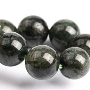 8-9MM Dark Green Rutilated Quartz Beads Bracelet Grade A Genuine Natural Round Gemstone 7" (117081h-3088) 8-9MM Dark Green Rutilated Quartz Beads Bracelet Grade A Genuine Natural Round Gemstone 7" (117081h-3088)