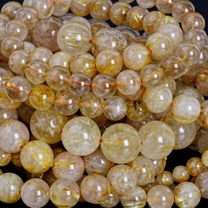 AAA Natural Golden Rutilated Quartz Crystal Bracelet 6MM 8MM 9MM 10MM 11MM 12MM 13MM 14MM Round Beads Sharp Rutile Hair Needle 7.5" Strand AAA Natural Golden Rutilated Quartz Crystal Bracelet 6MM 8MM 9MM 10MM 11MM 12MM 13MM 14MM Round Beads Sharp Rutile Hair Needle 7.5" Strand