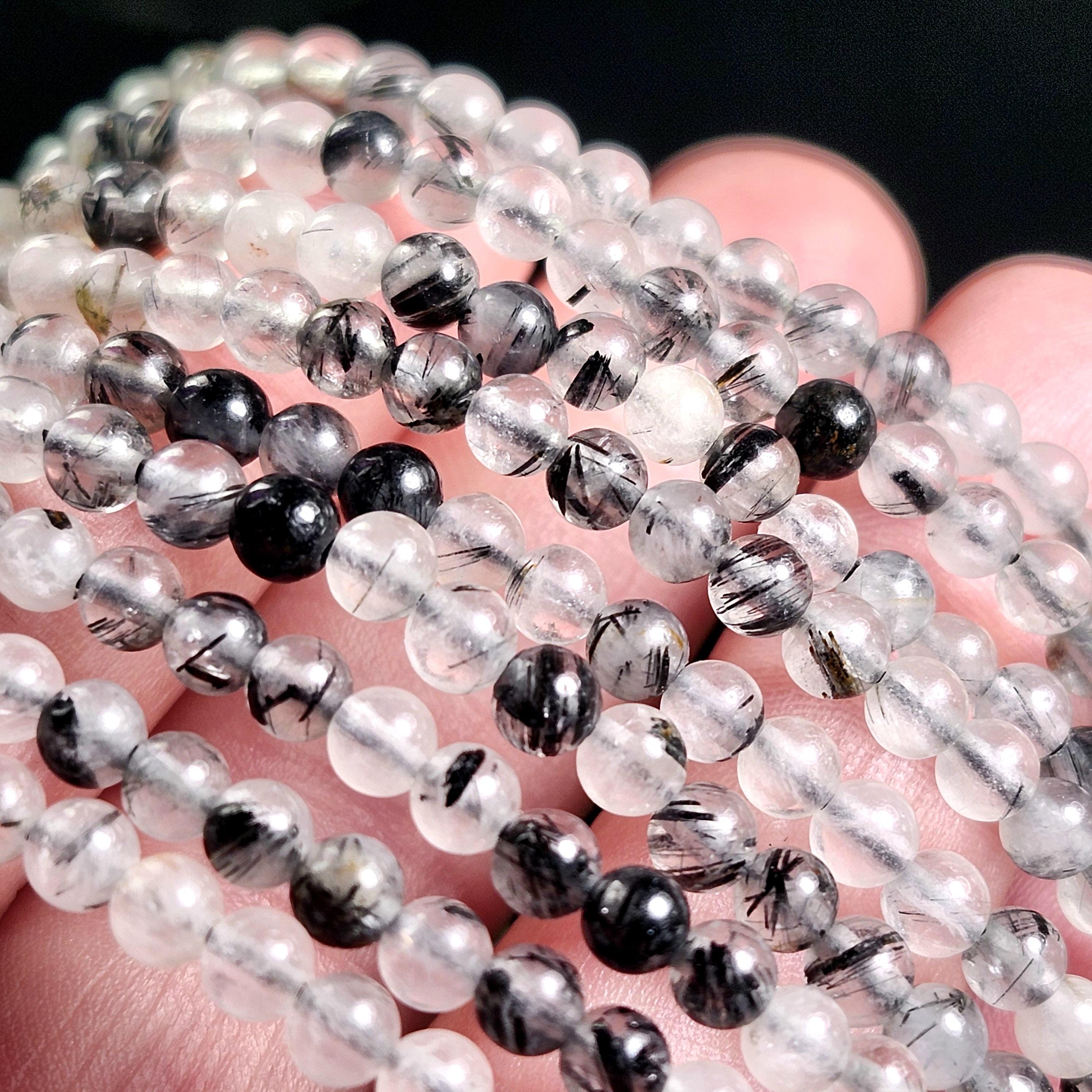 Black Rutilated Quartz Bracelet - Crystal Bracelet - Black Rutile In Quartz Crystal - Polished Rutilated Quartz - Rutilated Quartz Jewelry Black Rutilated Quartz Bracelet - Crystal Bracelet - Black Rutile In Quartz Crystal - Polished Rutilated Quartz - Rutilated Quartz Jewelry