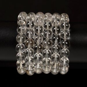 Natural Silver Rutilated Quartz Gemstone Round Bracelet 6MM 7MM 8MM 9MM 10MM 7.5 inch Strand (S55) Natural Silver Rutilated Quartz Gemstone Round Bracelet 6MM 7MM 8MM 9MM 10MM 7.5 inch Strand (S55)
