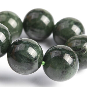 ONLY ONE 11MM Dark Green Rutilated Quartz Beads Bracelet Grade A Genuine Natural Round Gemstone 7.5" (117106h-3745) ONLY ONE 11MM Dark Green Rutilated Quartz Beads Bracelet Grade A Genuine Natural Round Gemstone 7.5" (117106h-3745)