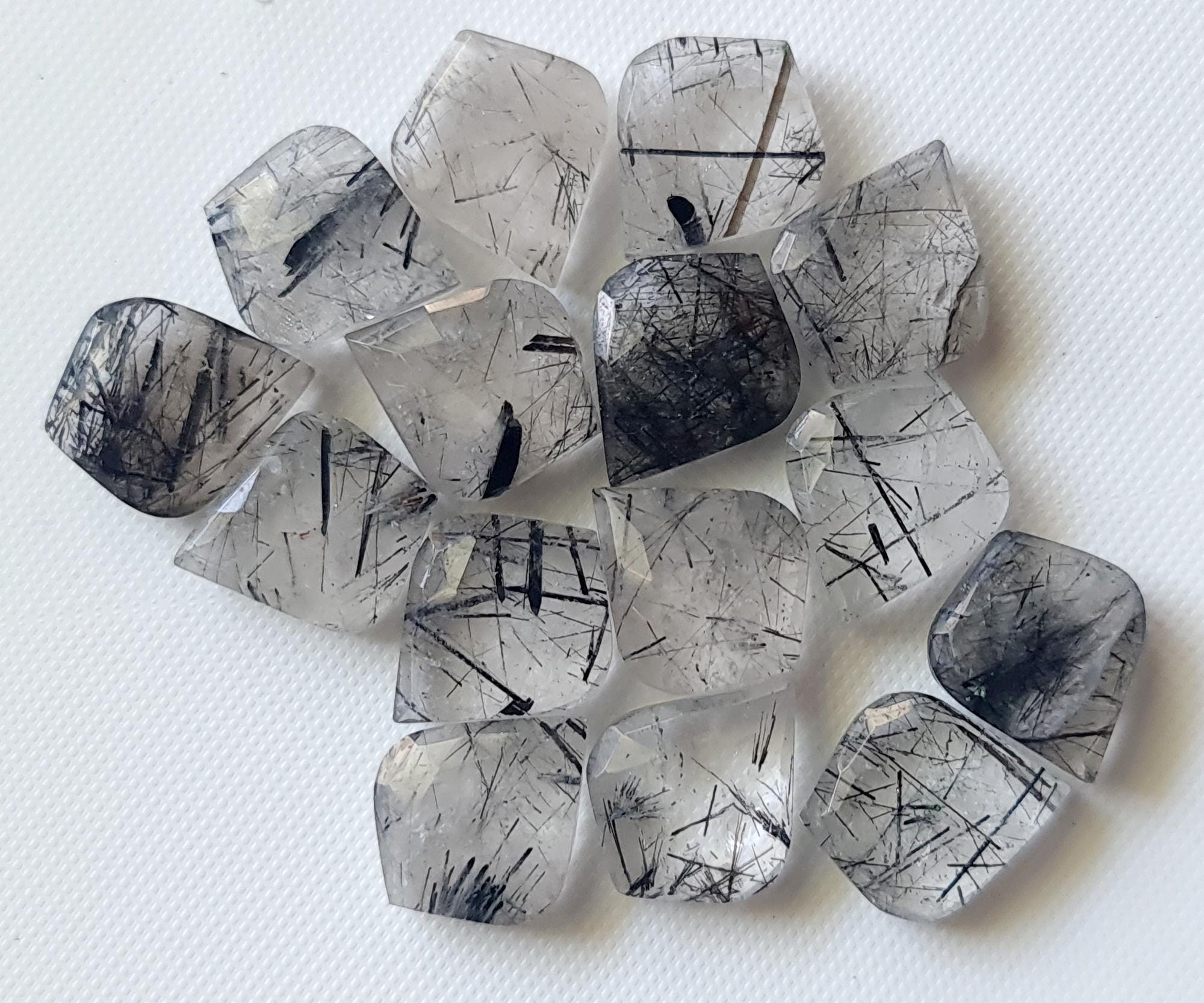 Rutilated Quartz Cabochon, 2 Pcs Shield Shape Rutile Rose Cut Flat Back Cabochons, 19mm Rutile Faceted Gemstones For Jewelry - Psg331 Rutilated Quartz Cabochon, 2 Pcs Shield Shape Rutile Rose Cut Flat Back Cabochons, 19mm Rutile Faceted Gemstones For Jewelry - Psg331
