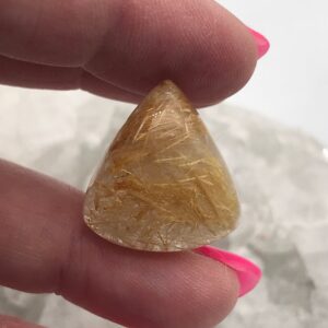 Golden Rutilated Quartz Cabochon- 24.98CT