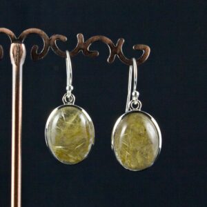Sterling Silver Rutilated Quartz Earrings