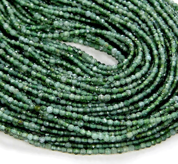 2mm Natural Green Rutilated Quartz Gemstone Grade Aaa Micro Faceted Round Loose Beads 15.5 Inch Full Strand (80008844-p11)