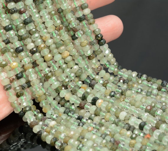 5x3mm Green Rutilated Quartz Gemstone Grade A Micro Faceted Rondelle Beads 15.5 Inch Full Strand Bulk Lot 1,2,6,12 And 50(80009967-a202) 5x3mm Green Rutilated Quartz Gemstone Grade A Micro Faceted Rondelle Beads 15.5 Inch Full Strand Bulk Lot 1,2,6,12 And 50(80009967-a202)