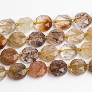 Transparent Brown Rutile Quartz Beads Grade Aa 8mm 10mm Genuine Natural Gemstone Faceted Coin Loose Beads 15"/7.5" Bulk Lot Options Transparent Brown Rutile Quartz Beads Grade Aa 8mm 10mm Genuine Natural Gemstone Faceted Coin Loose Beads 15"/7.5" Bulk Lot Options