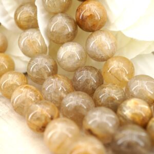 Rutilated Quartz 11-11.5mm Round Beads (etb00121) Healing Crystals/unique Jewelry/vintage Jewelry/gemstone Necklace Rutilated Quartz 11-11.5mm Round Beads (etb00121) Healing Crystals/unique Jewelry/vintage Jewelry/gemstone Necklace
