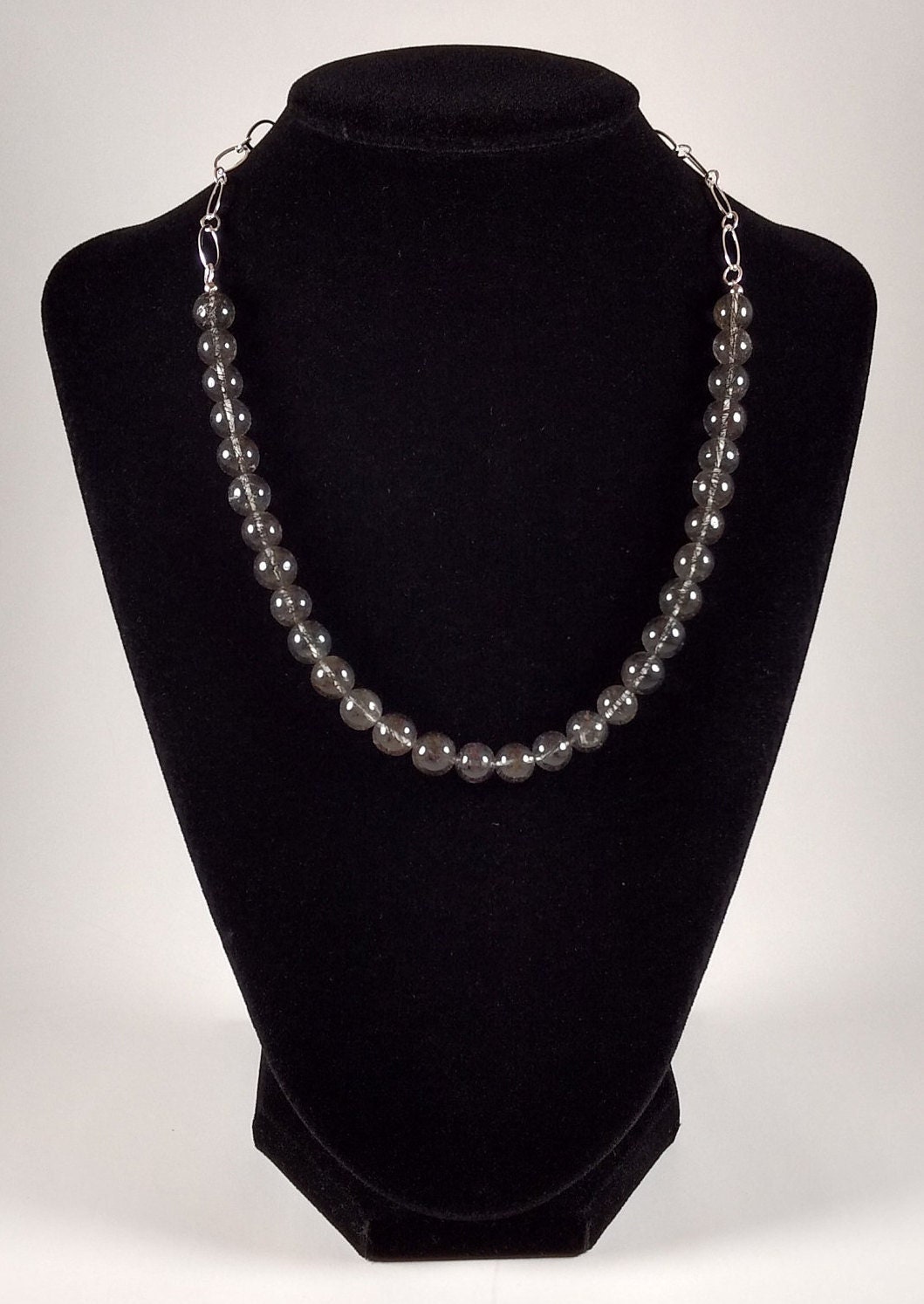 Rutilated Quartz And Sterling Silver Necklace Handmade By Chris Hay Rutilated Quartz And Sterling Silver Necklace Handmade By Chris Hay