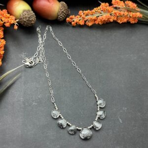 Black Rutilated Quartz Multi Stone Necklace Black Rutilated Quartz Multi Stone Necklace
