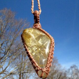 Golden Rutile Quartz maccrame necklace, gift ideas for the crystal collector, mothers day gift ideas, mothers day gift ideas Golden Rutile Quartz maccrame necklace, gift ideas for the crystal collector, mothers day gift ideas, mothers day gift ideas