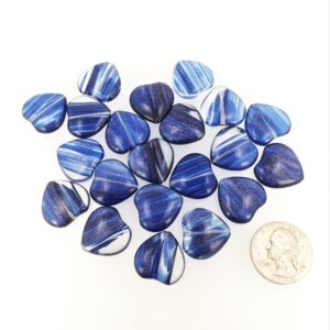 Dark Blue Rutilated Quartz Heart beads 20mm. Shimmering Heart beads. Jewelry making. DIY loose beads Six Pieces Dark Blue Rutilated Quartz Heart beads 20mm. Shimmering Heart beads. Jewelry making. DIY loose beads Six Pieces