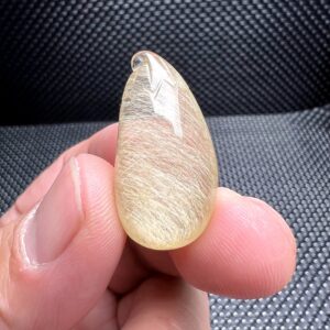 Natural Rutilated Quartz Carving Blessing melons/Top Quality Rare Hair Crystal Pendant/Master Hand Made/Reiki Heal Fortune Prosperous Wealth