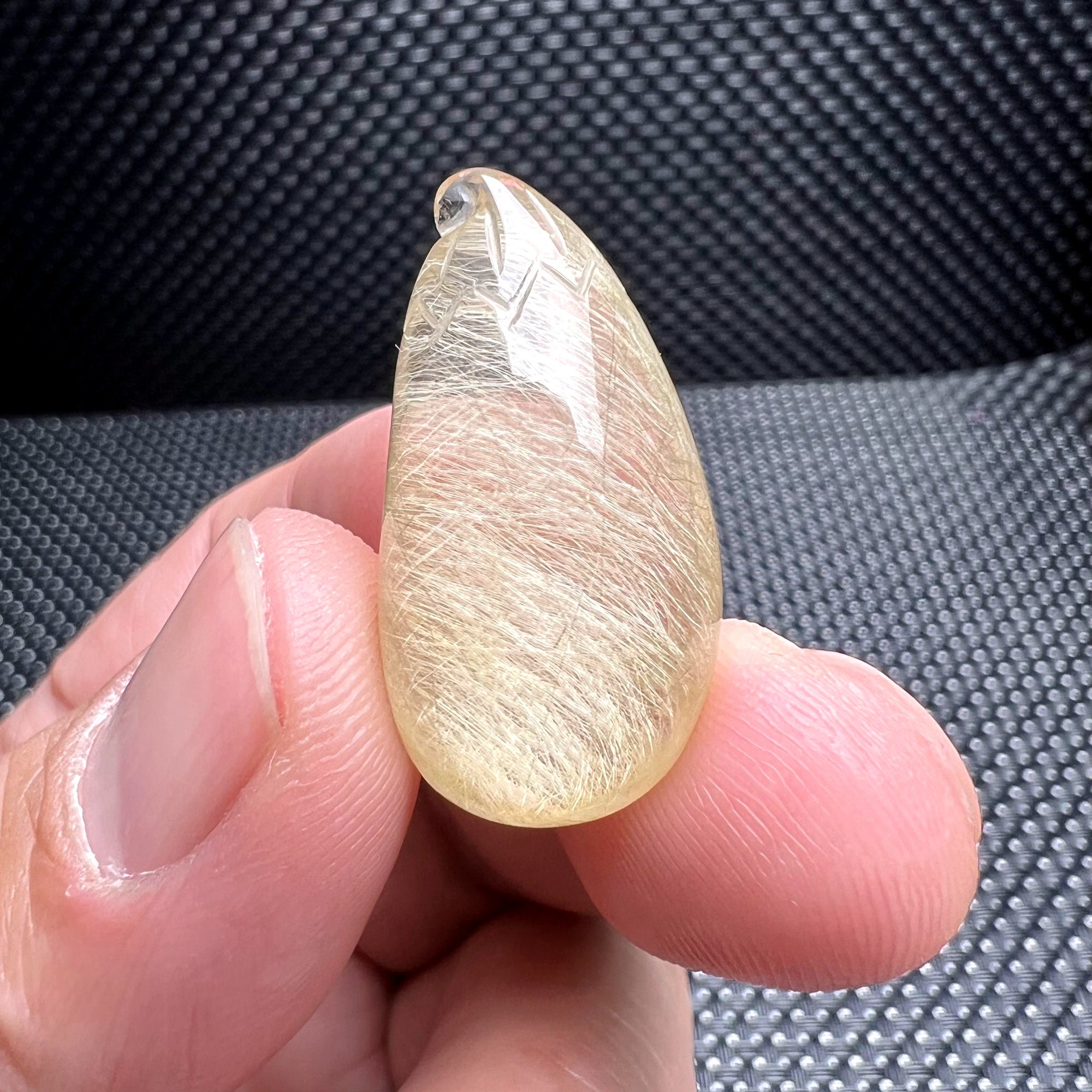Natural Rutilated Quartz Carving Blessing Melons/top Quality Rare Hair Crystal Pendant/master Hand Made/reiki Heal Fortune Prosperous Wealth Natural Rutilated Quartz Carving Blessing Melons/top Quality Rare Hair Crystal Pendant/master Hand Made/reiki Heal Fortune Prosperous Wealth