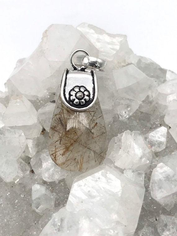 Rutilated Quartz Pendant