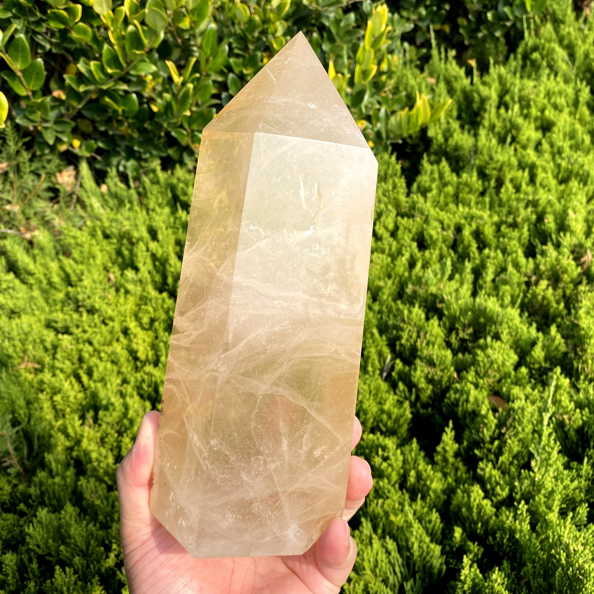 9.29"natural Golden Rutilated Quartz Crystal Large Point/tibetan Bright Golden Hair Crystal Big Tower/reiki Heal Energy Spiritual 6.9lb 9.29"natural Golden Rutilated Quartz Crystal Large Point/tibetan Bright Golden Hair Crystal Big Tower/reiki Heal Energy Spiritual 6.9lb
