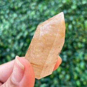 Rutilated Quartz Crystal Point Tower: Natural Gemstone Wand (45MM) 29g Rutilated Quartz Crystal Point Tower: Natural Gemstone Wand (45MM) 29g