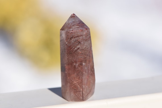 Red Rutilated Quartz Tower