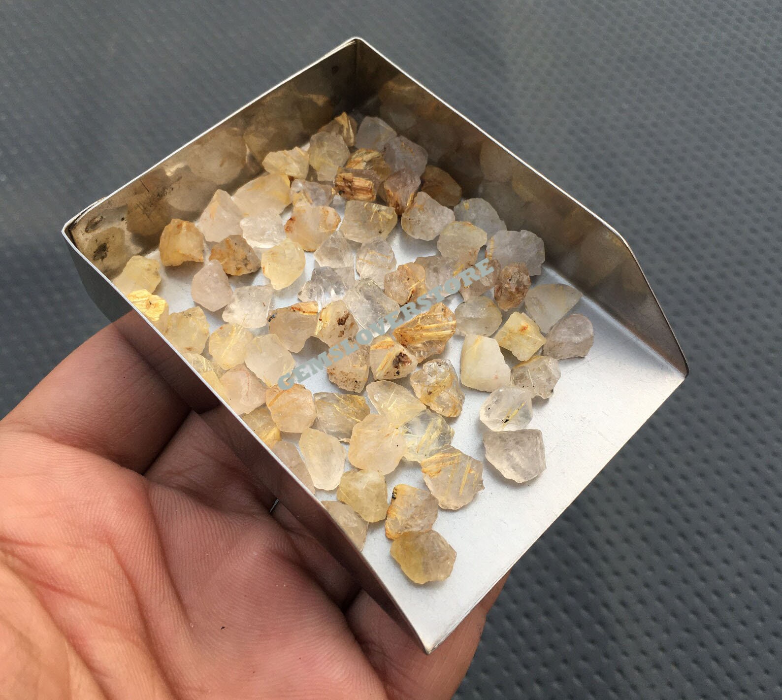 50 Golden Rutile Quartz Raw Gemstones: Natural Untreated Rough (6-8 Mm) 50 Golden Rutile Quartz Raw Gemstones: Natural Untreated Rough (6-8 Mm)